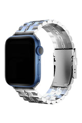 Apple Watch Uyumlu Çelik Steelmaster Loop Kordon Bright Gray