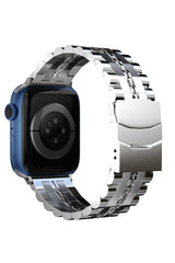 Apple Watch Uyumlu Çelik Steelmaster Loop Kordon Bright Gray