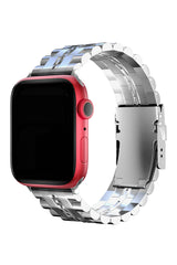 Apple Watch Uyumlu Çelik Steelmaster Loop Kordon Bright Gray