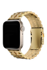 Apple Watch Uyumlu Çelik Steelmaster Loop Kordon Royal Yellow
