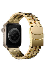 Apple Watch Uyumlu Çelik Steelmaster Loop Kordon Royal Yellow