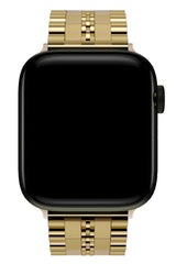 Apple Watch Uyumlu Çelik Steelmaster Loop Kordon Royal Yellow