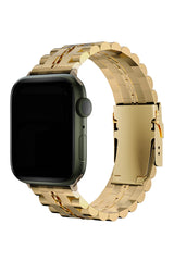 Apple Watch Uyumlu Çelik Steelmaster Loop Kordon Royal Yellow
