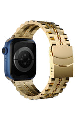 Apple Watch Uyumlu Çelik Steelmaster Loop Kordon Royal Yellow