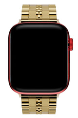 Apple Watch Uyumlu Çelik Steelmaster Loop Kordon Royal Yellow