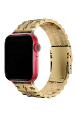 Apple Watch Uyumlu Çelik Steelmaster Loop Kordon Royal Yellow