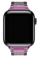 Apple Watch Uyumlu Crystal Loop Çelik Kordon Chameleon