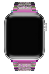 Apple Watch Uyumlu Crystal Loop Çelik Kordon Chameleon
