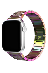 Apple Watch Uyumlu Crystal Loop Çelik Kordon Chameleon