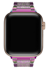 Apple Watch Uyumlu Crystal Loop Çelik Kordon Chameleon