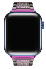 Apple Watch Uyumlu Crystal Loop Çelik Kordon Chameleon