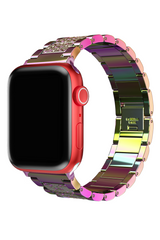 Apple Watch Uyumlu Crystal Loop Çelik Kordon Chameleon