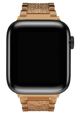 Apple Watch Compatible Crystal Loop Steel Band Goldenrod