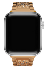Apple Watch Compatible Crystal Loop Steel Band Goldenrod