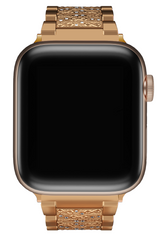 Apple Watch Compatible Crystal Loop Steel Band Goldenrod