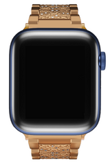 Apple Watch Compatible Crystal Loop Steel Band Goldenrod