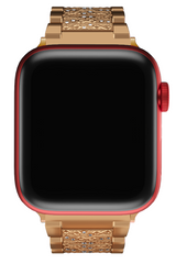 Apple Watch Compatible Crystal Loop Steel Band Goldenrod