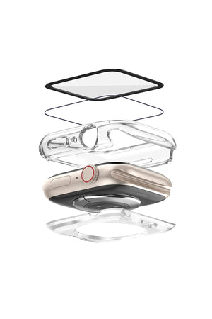 Apple Watch Uyumlu Ekran Koruyucu Kasa Suya Dayanıklı Clear