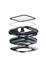 Apple Watch Compatible Screen Protector Case Water Resistant Dark Black 