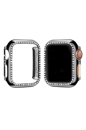 Apple Watch Compatible Screen Protector Stone Shiny Case Black 