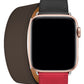 Apple Watch Compatible Spiralis Leather Band Night Pink 