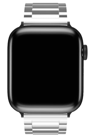 Apple Watch Compatible Gloss Loop Steel Band Silver Gray 