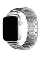 Apple Watch Uyumlu Gloss Loop Çelik Kordon Gümüş Gri