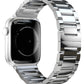 Apple Watch Uyumlu Gloss Loop Çelik Kordon Gümüş Gri  bikordon