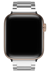 Apple Watch Uyumlu Gloss Loop Çelik Kordon Gümüş Gri