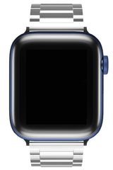 Apple Watch Uyumlu Gloss Loop Çelik Kordon Gümüş Gri