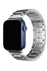 Apple Watch Uyumlu Gloss Loop Çelik Kordon Gümüş Gri