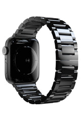 Apple Watch Uyumlu Gloss Loop Çelik Kordon Siyah