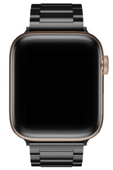 Apple Watch Uyumlu Gloss Loop Çelik Kordon Siyah
