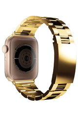 Apple Watch Uyumlu Credo Loop Çelik Kordon Gold