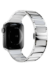Apple Watch Uyumlu Çelik Seramik Luna Loop Kordon Havlit