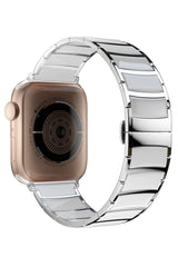 Apple Watch Uyumlu Çelik Seramik Luna Loop Kordon Havlit