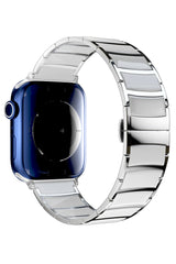 Apple Watch Uyumlu Çelik Seramik Luna Loop Kordon Havlit