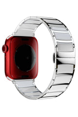 Apple Watch Uyumlu Çelik Seramik Luna Loop Kordon Havlit
