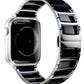 Apple Watch Compatible Steel Ceramic Luna Loop Band Hematite 