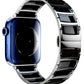 Apple Watch Uyumlu Çelik Seramik Luna Loop Kordon Hematit