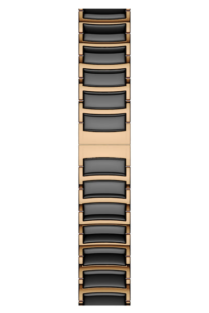 Apple Watch Uyumlu Çelik Seramik Luna Loop Kordon Kuvars  bikordon