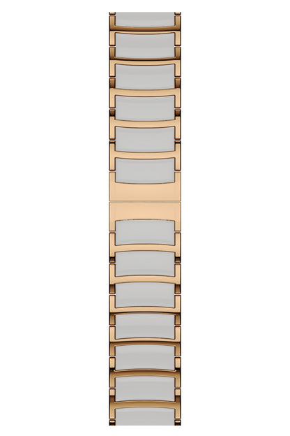 Apple Watch Uyumlu Çelik Seramik Luna Loop Kordon Sitrin  bikordon