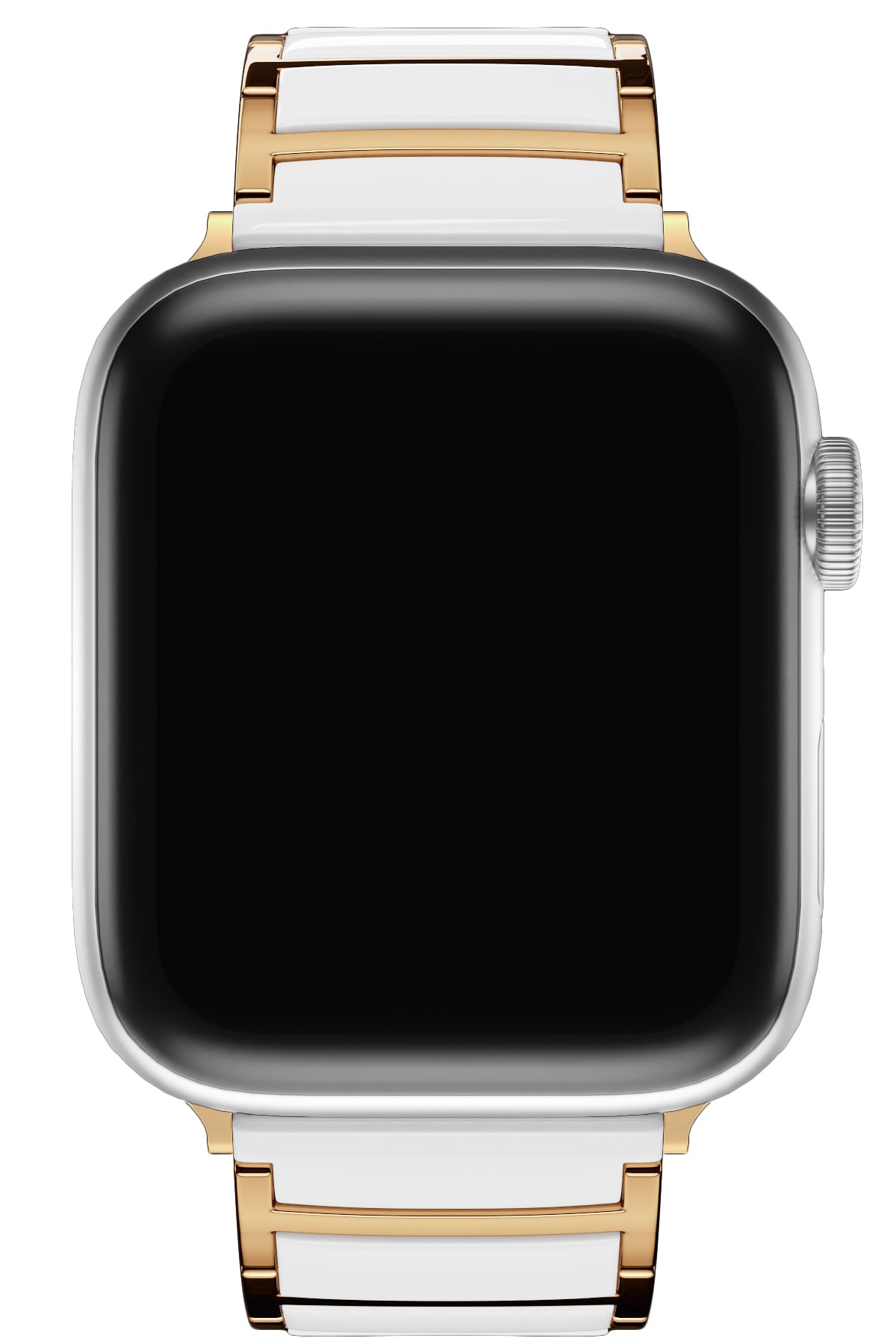 Apple Watch Uyumlu Çelik Seramik Luna Loop Kordon Sitrin  bikordon