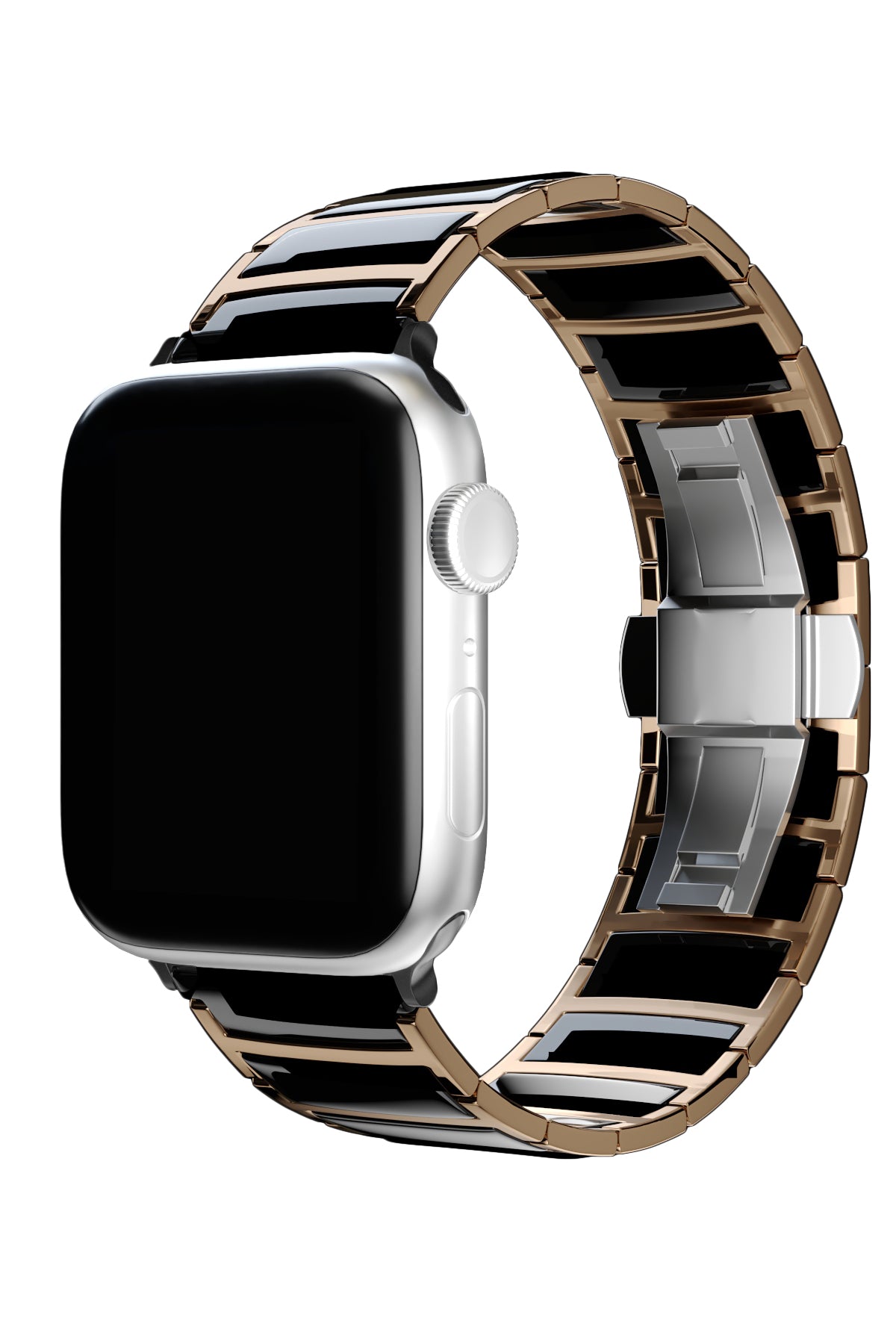 Apple Watch Uyumlu Çelik Seramik Luna Loop Kordon Kuvars  bikordon