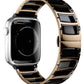 Apple Watch Uyumlu Çelik Seramik Luna Loop Kordon Kuvars  bikordon