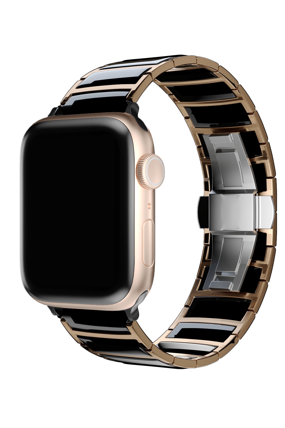 Apple Watch Uyumlu Çelik Seramik Luna Loop Kordon Kuvars  bikordon