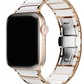 Apple Watch Uyumlu Çelik Seramik Luna Loop Kordon Sitrin  bikordon
