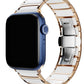 Apple Watch Compatible Steel Ceramic Luna Loop Band Citrine 