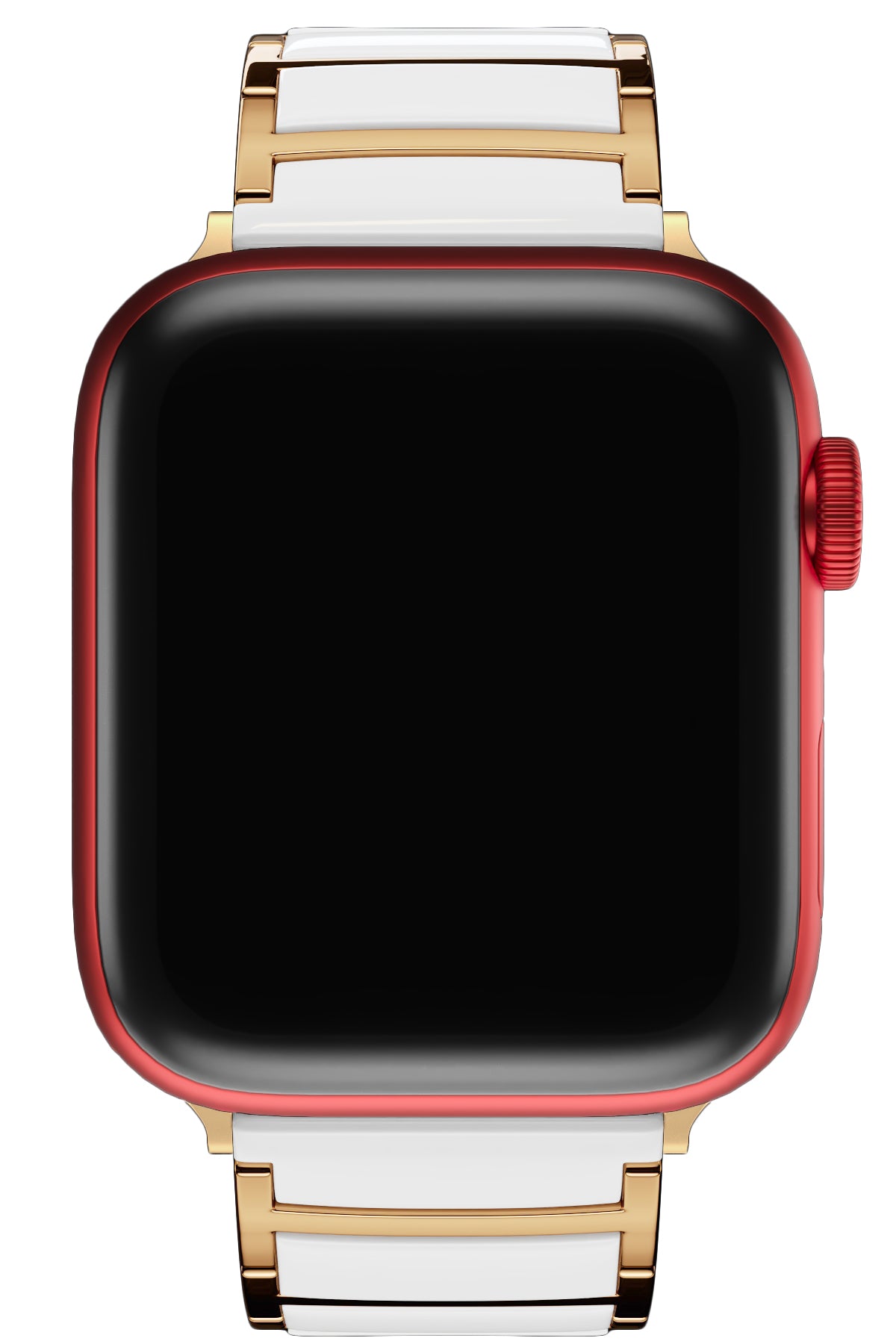 Apple Watch Uyumlu Çelik Seramik Luna Loop Kordon Sitrin  bikordon