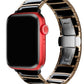 Apple Watch Uyumlu Çelik Seramik Luna Loop Kordon Kuvars  bikordon